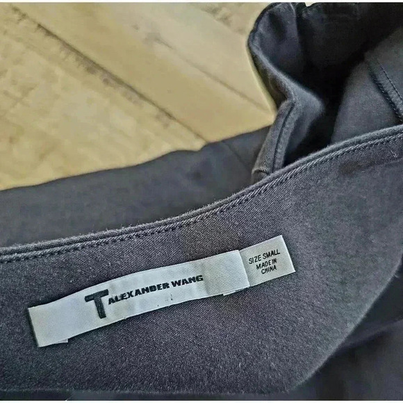 T Alexander Wang One Strap Black Mini Dress Women's Size Small Black - Picture 5 of 7